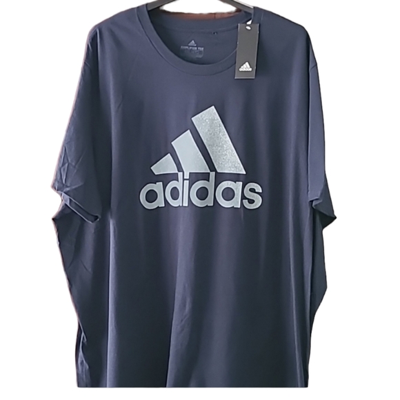 Puma Other - ADIDAS MENS NAVY BLUE BIG AND TALL SHORT SLEEVES T-SHIRT SIZE 4XL